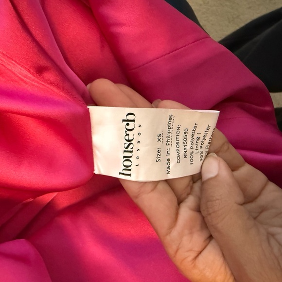 House of CB Pink Satin Slip Dress - Picture 6 of 6